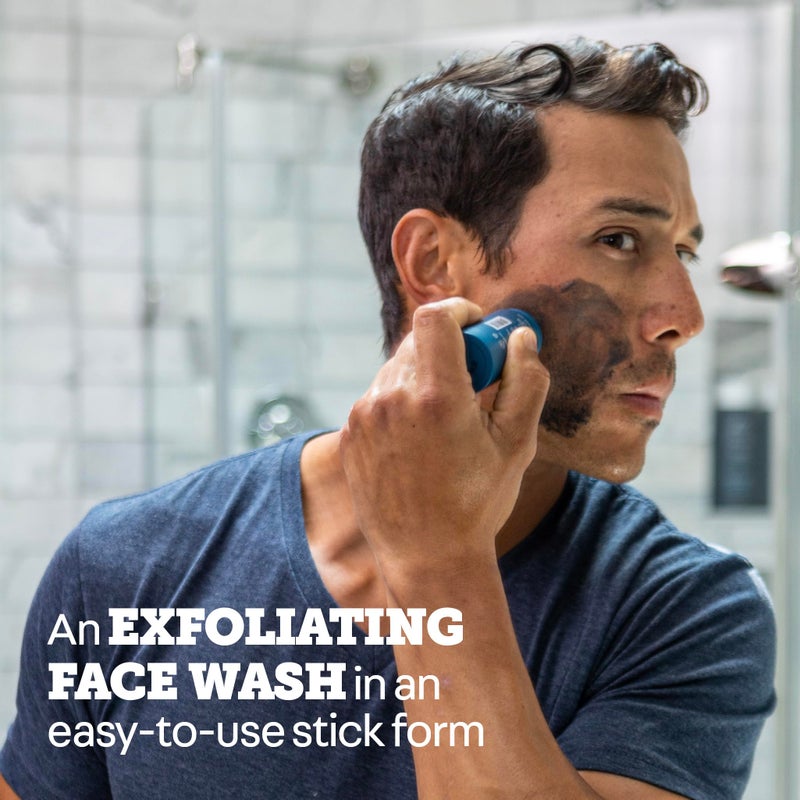 Oars + Alps Exfoliating Face Wash Stick, 2-in-1 Facial Cleanser & Face Exfoliant with Activated Charcoal, Alpine Moss, Dermatologist Tested, Spill Free, Travel Size, 1.2 Oz - Image 2
