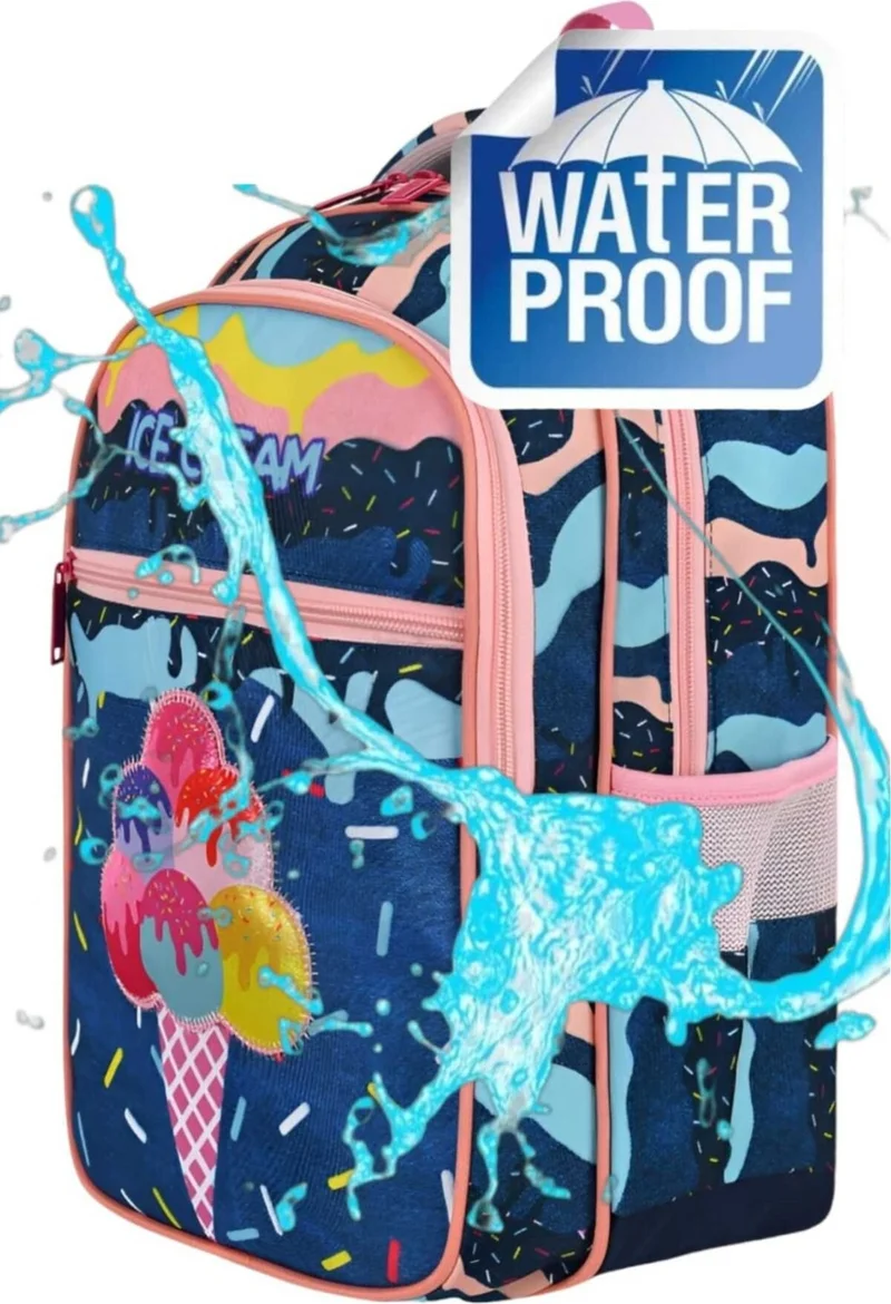 تيزجيلسين Waterproof Lunch Bag Orthopedic 3 Compartment Primary School Bag Middle School Bag School Bag
