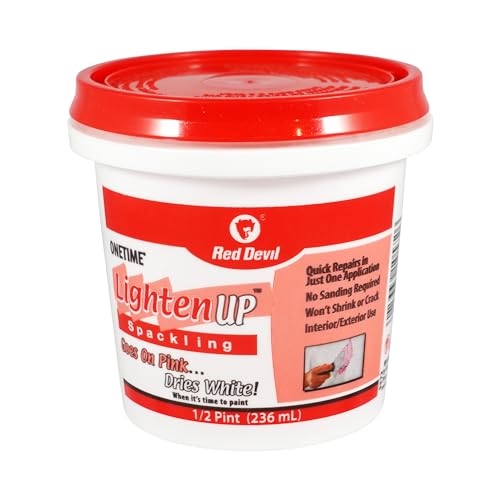 Red Devil 0572 ONETIME Lighten Up Lightweight Spackling, 1/2 Pint - Image 4