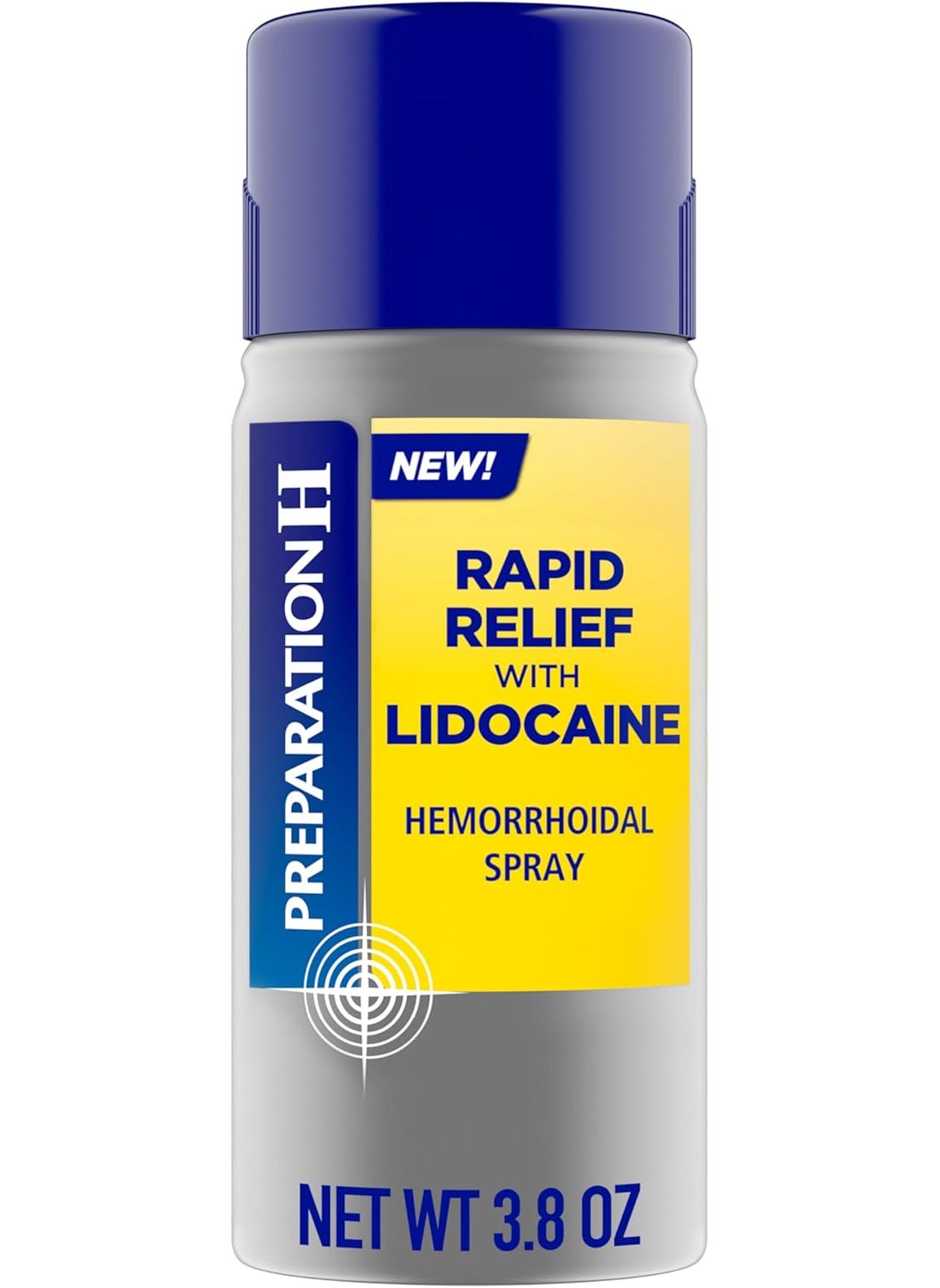 Preparation H Preparation H Rapid Relief Hemorrhoidal Spray with Lidocaine for Itching, Burning and Pain Relief - 3.8 Oz Bottle 