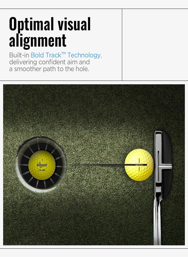 Legato Golf Balls LTX3085 | Designed to Help Golfers Break 90 | Maximized Distance with Soft Feel | 3 Piece | Urethane Cover | 85 Compression - Image 5