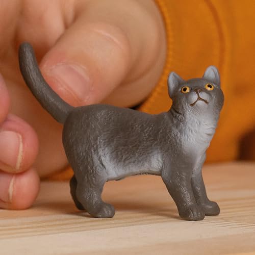 Schleich Farm World - Farm Animal Toy British Shorthair Cat Figurine - Image 2