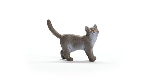 Schleich Farm World - Farm Animal Toy British Shorthair Cat Figurine - Image 4