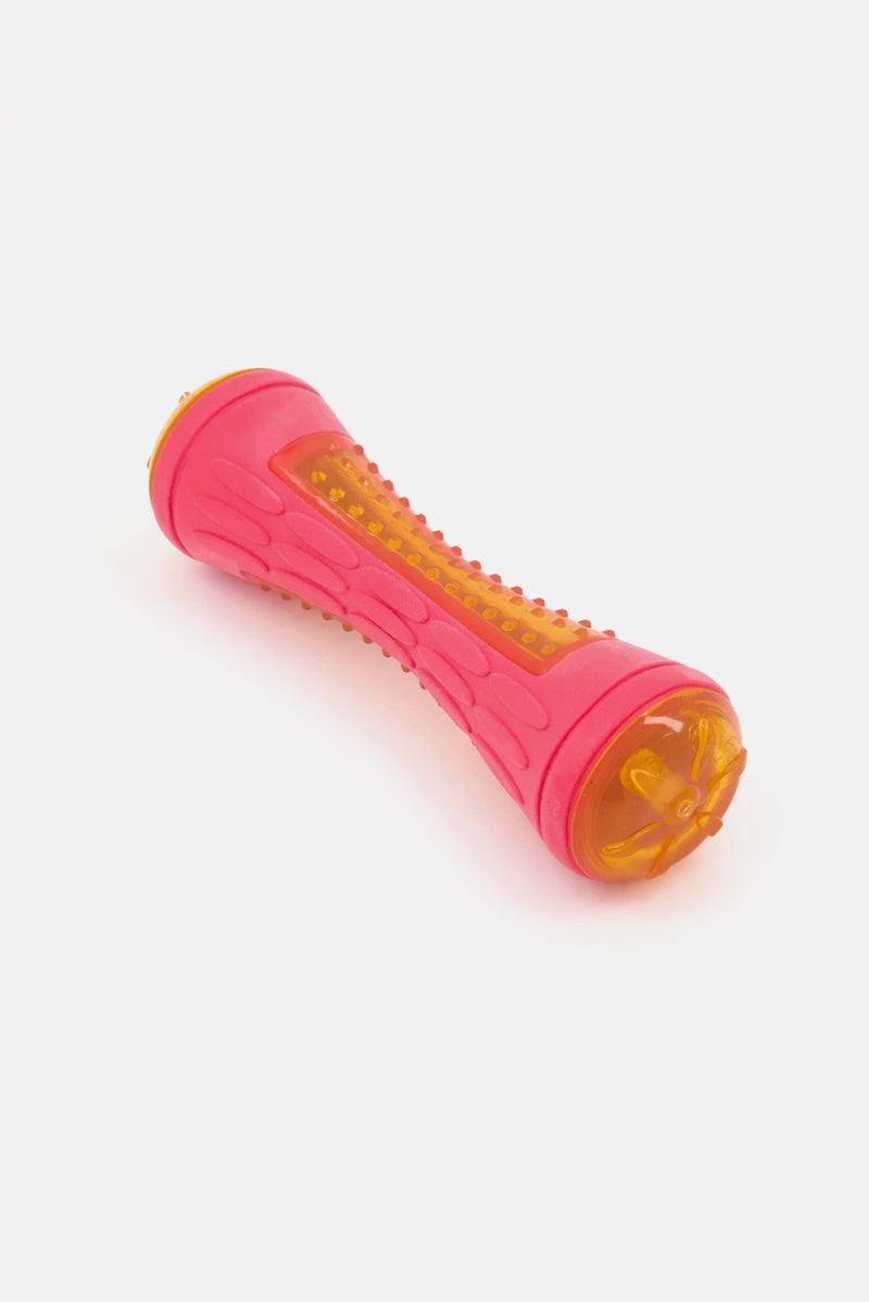 brooklyn Light Up Fetch Stick Pet Toy, Pink/Yellow - Image 1
