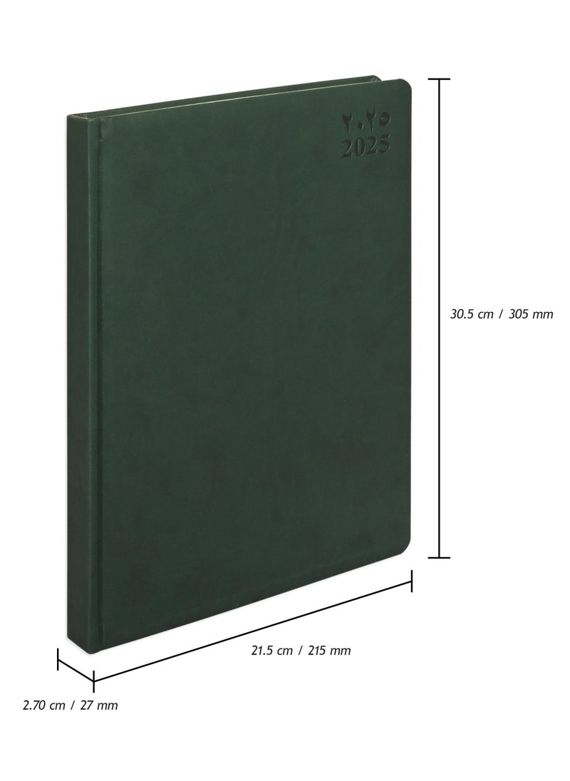 FIS FIS A4 Diary 2025 (Arabic/English) Green - FSDI45AE25GR  - Image 4