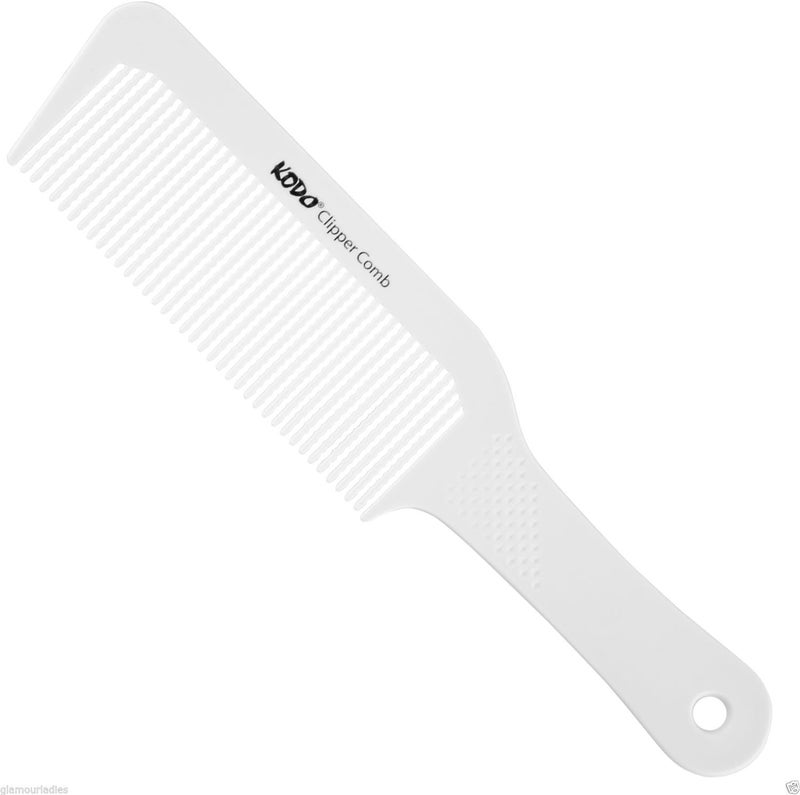 مشط كودو الأبيض الاحترافي لقص الشعر وتخفيفه وتنعيمه ومزجه
