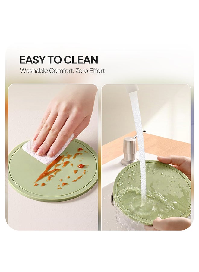 O Ozone Premium Silicone Trivet Mats, Food Grade Silicones Versatile Silicone Hot Pads for Kitchen, Suitable for Fondue Mats 22cm- Multicolor  - Image 3