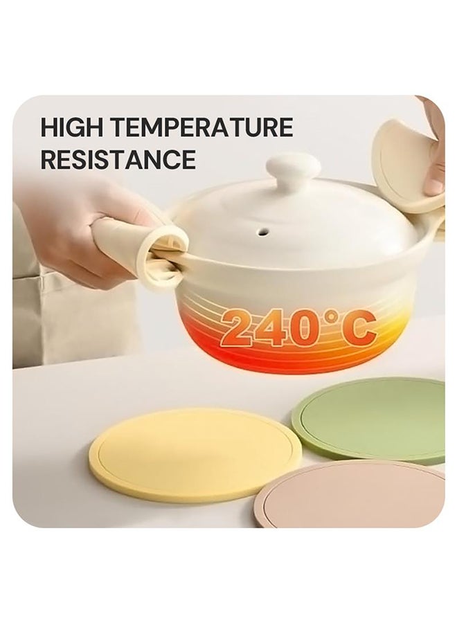O Ozone Premium Silicone Trivet Mats, Food Grade Silicones Versatile Silicone Hot Pads for Kitchen, Suitable for Fondue Mats 22cm- Multicolor  - Image 2