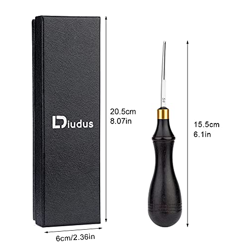 DIUDUS Leather Edge Bevelers, Edge Skiving Beveler 0.6mm, Leather Working Tools Leather Skiver Tool for Leathercraft Working(5#) - Image 2