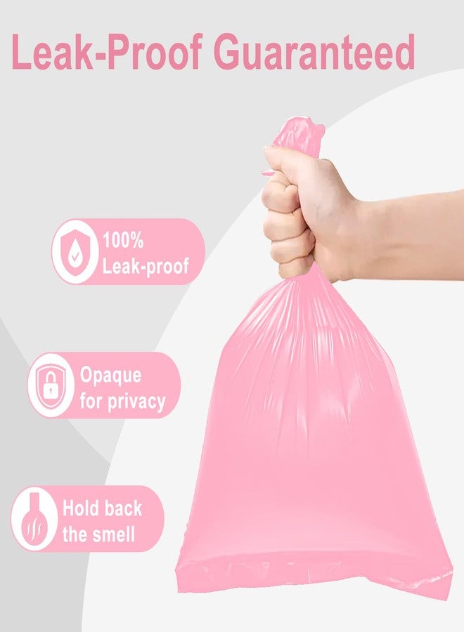 Toplive Dog Poop Bags, Pet Waste Bags Roll Refills, Thick Strong Leak-Proof Cat Dog Bag for Poop Outdoor Cleanup 16 Rolls (240 Bags), Pink - Image 3