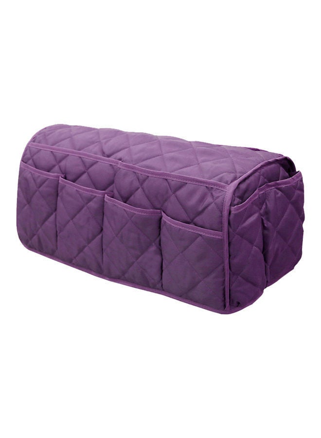 NIBEMINENT Sofa Armrest Storage Bag Purple 23.00 x 4.00 21.00cm  - Image 1