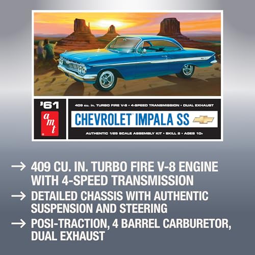 Platz AMT - 1961 Chevy Impala SS (AMT1013/12), 0.5 Liters, Standard - Image 3
