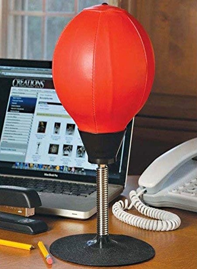 IRIS Desktop Punching Speed Bag Stress Buster Ball for Adults and Kids Home Workout Exercises - Image 4