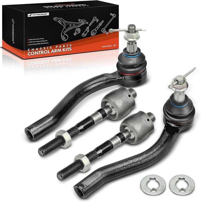 A-Premium Front Inner Outer Tie Rod End Kit for Nissan 370Z & Infiniti G37 - Image 1