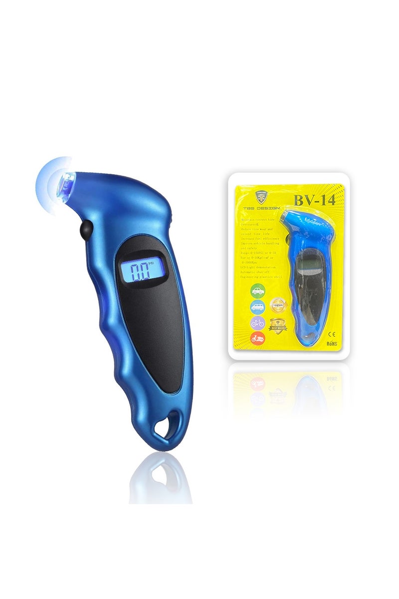 TBS DESIGN Toby's TBS Design Digital Tire Gauge – Accurate Pressure Reader with LCD Display, 150 PSI Range, Easy One-Hand Use for Cars and Bikes  - Image 1