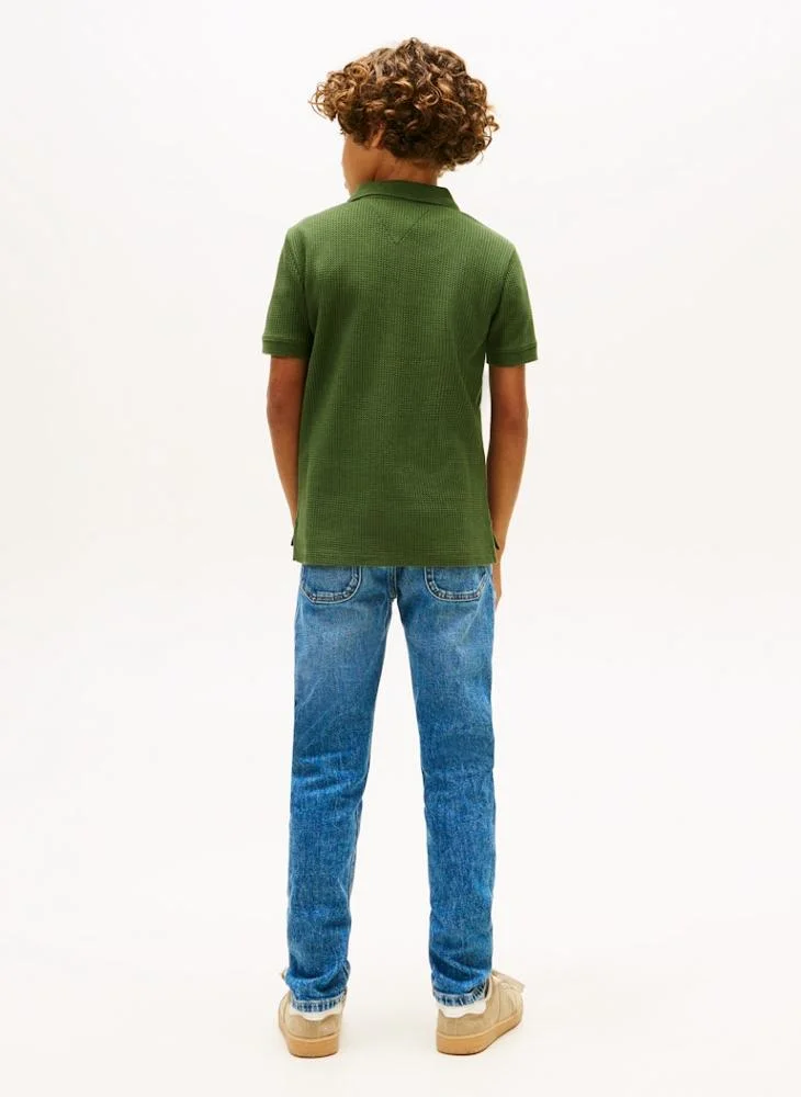 تومي هيلفيغر Kids Texture Polo