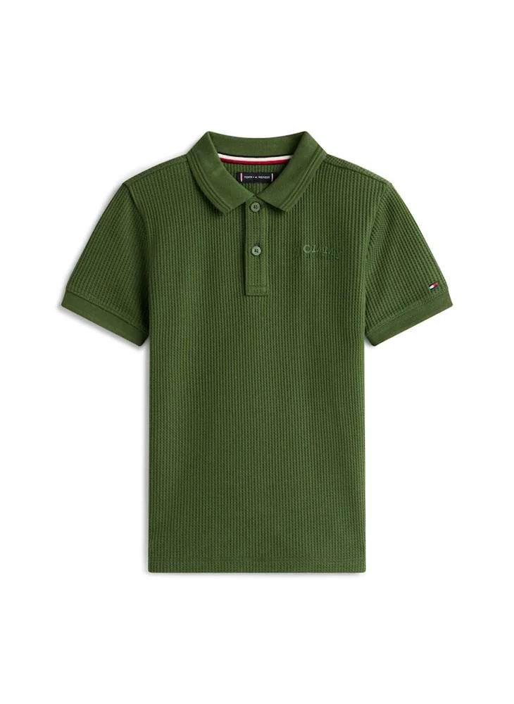TOMMY HILFIGER  Kids Texture Polo for Men | Best Price UAE