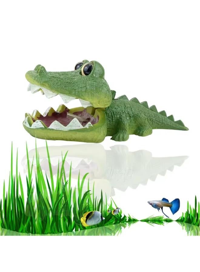 زينة حوض السمك على شكل تمساح متفجر تحت الماء - Image 2