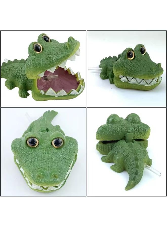 زينة حوض السمك على شكل تمساح متفجر تحت الماء - Image 4