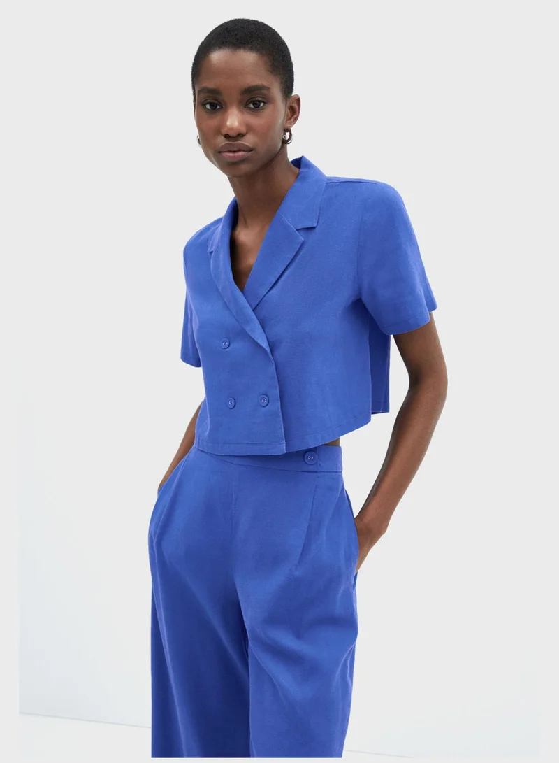 MANGO Button Detail Shirt