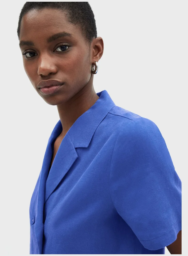 MANGO Button Detail Shirt