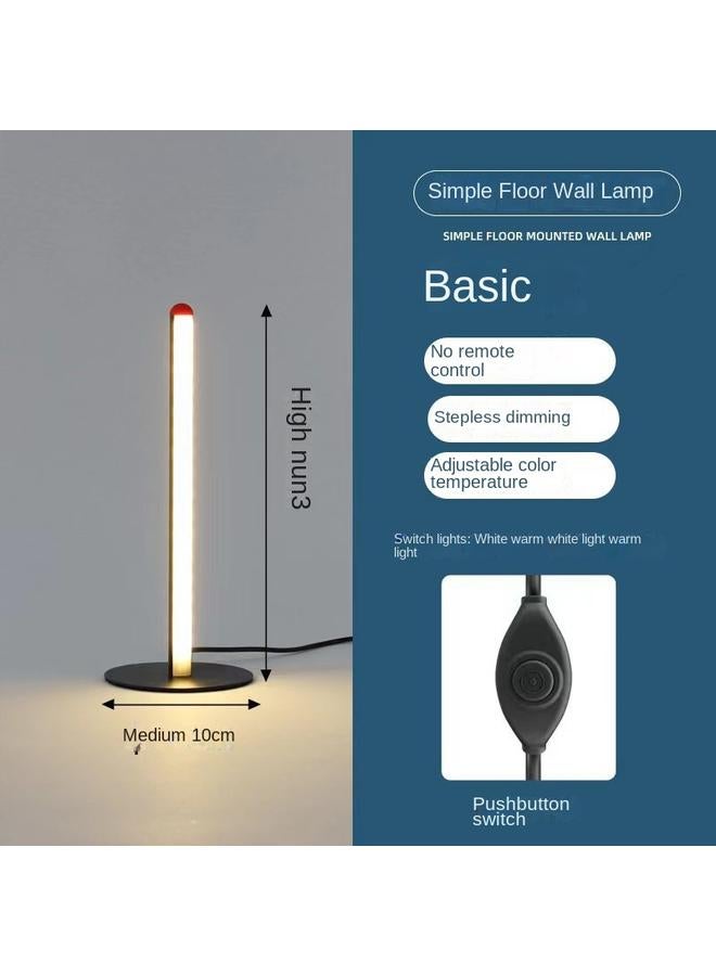 الأزرق جي دبليو مصباح أرضي إبداعي جديد بسيط في غرفة المعيشة في شمال أوروبا ، مصباح طاولة غرفة نوم إبداعي ، مصباح أريكة بجانب سرير الفندق - Image 1