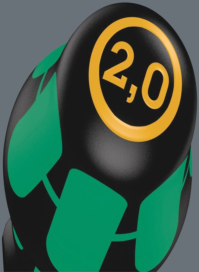 ويرا مفك براغي مشقوق من طراز Wera 05008006001 Kraftform Plus 335، برأس 2 مم، وطول شفرة 2-3/8 بوصة - Image 5