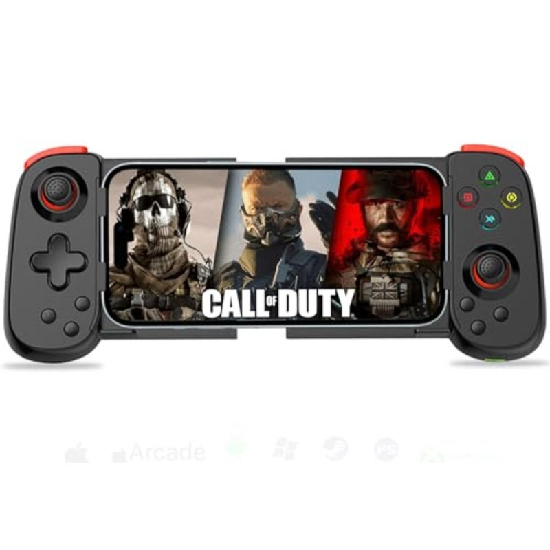 Wireless Controller for iPhone 17/Android/PC/iPad/Tablet/Appl Arcade MFi Games/Switch, Support Streaming on PS/Xbox/PC Console, Cloud Gaming Gamepad Joystick - Turbo/Dual Motors - Image 1