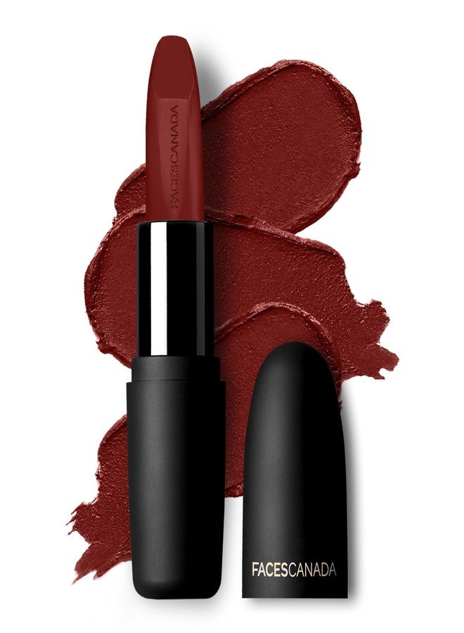 Facescanada Faces Canada Weightless Matte Lipstick 4g Maroon Love 06 (Maroon) - Image 1