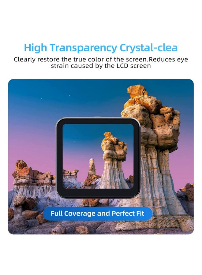 2Set Tempered Glass Screen Protector for DJI Action 2 Dual Screen Version (Lens film*2 Screen film*4) - Image 5