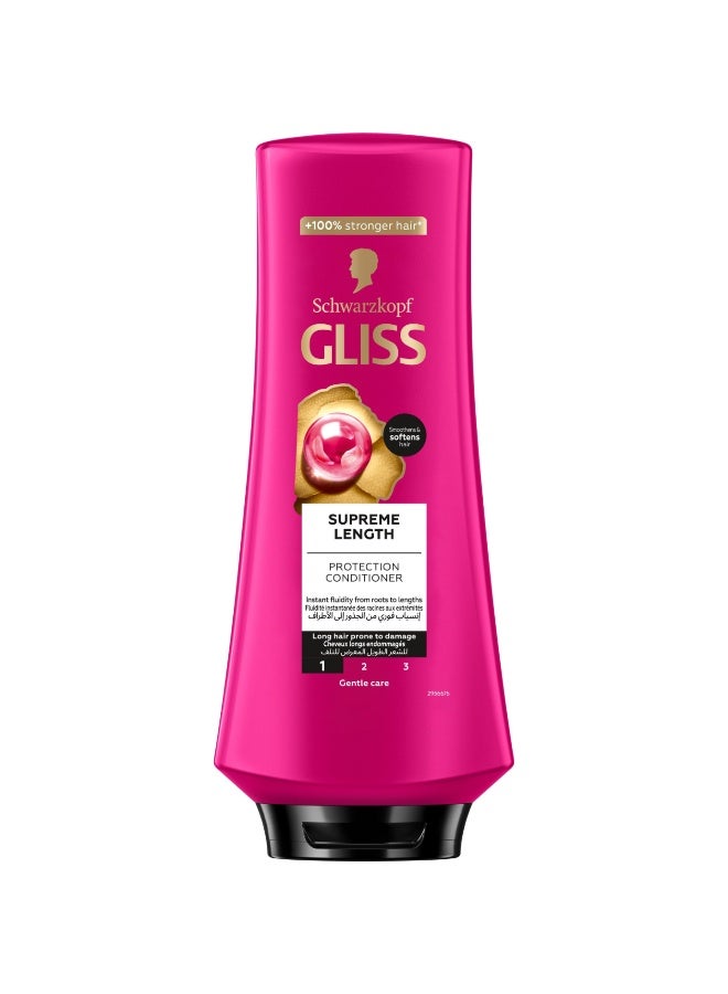 Schwarzkopf Gliss Supreme Length Protection Conditioner 360Ml