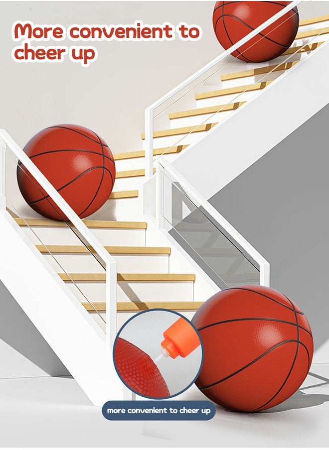 GROIC - Indoor Basketball Hoop Set for Kids,Cartoon Mini Basketball Hoop Gift,Kids Indoor Fitness Sports Toy Mini Inflated Basketball Hanging Hoops Game - Image 1