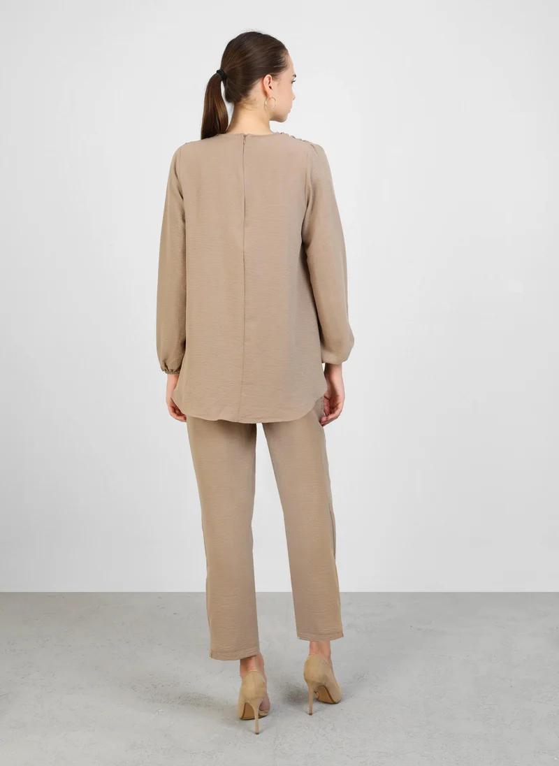 Refka by modanisa Beige - Suit - Refka
