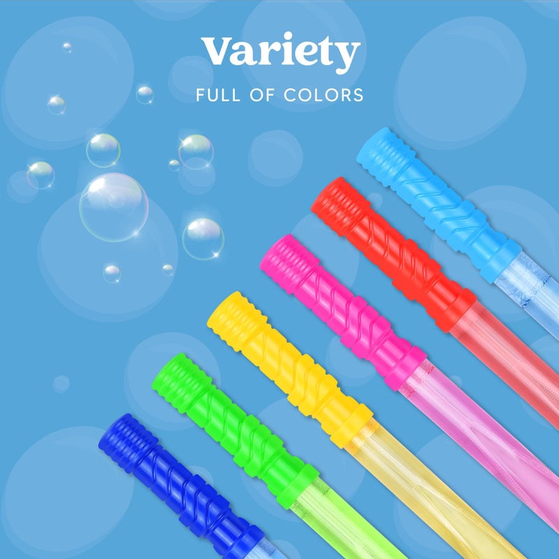 JOYIN 14.6â€™â€™ Big Bubble Wands for Kids, 6 PCS Bubble Wand with Refill Solution for Summer Toy Party Favor, Outdoors Toy Activity, Easter Basket Stuffers, Birthday Gift - Image 2