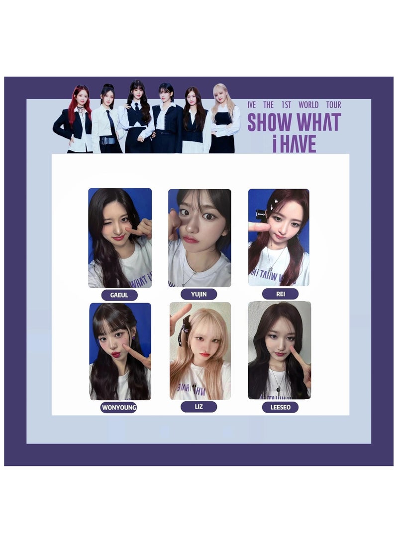 NIBEMINENT 6 Pcs Kpop IVE DVD KIT Lomo Cards Card For Fans Collection Gifts