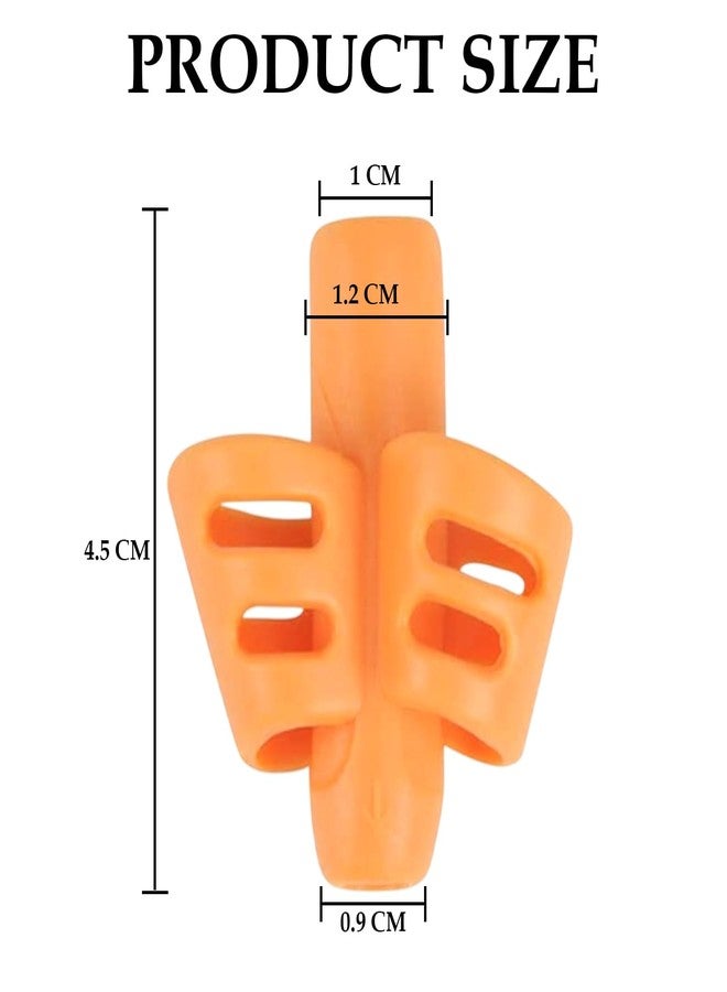 SYGA Two-Finger Silicone Pencil Grips for Kids Handwriting Pencil Holder for Children Preschoolers Writing Training Grip - 3 Pcs - Image 3