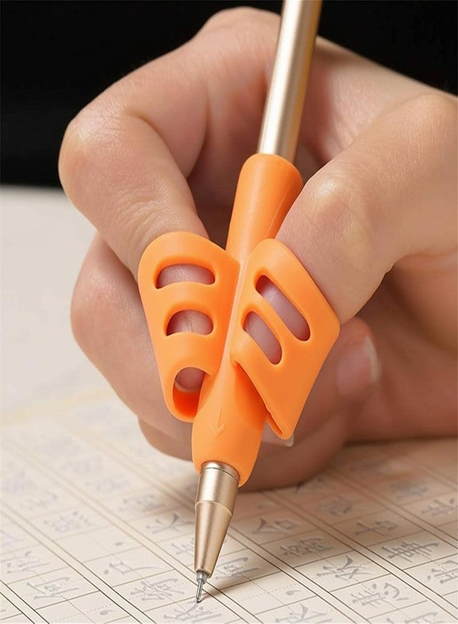 SYGA Two-Finger Silicone Pencil Grips for Kids Handwriting Pencil Holder for Children Preschoolers Writing Training Grip - 3 Pcs - Image 2