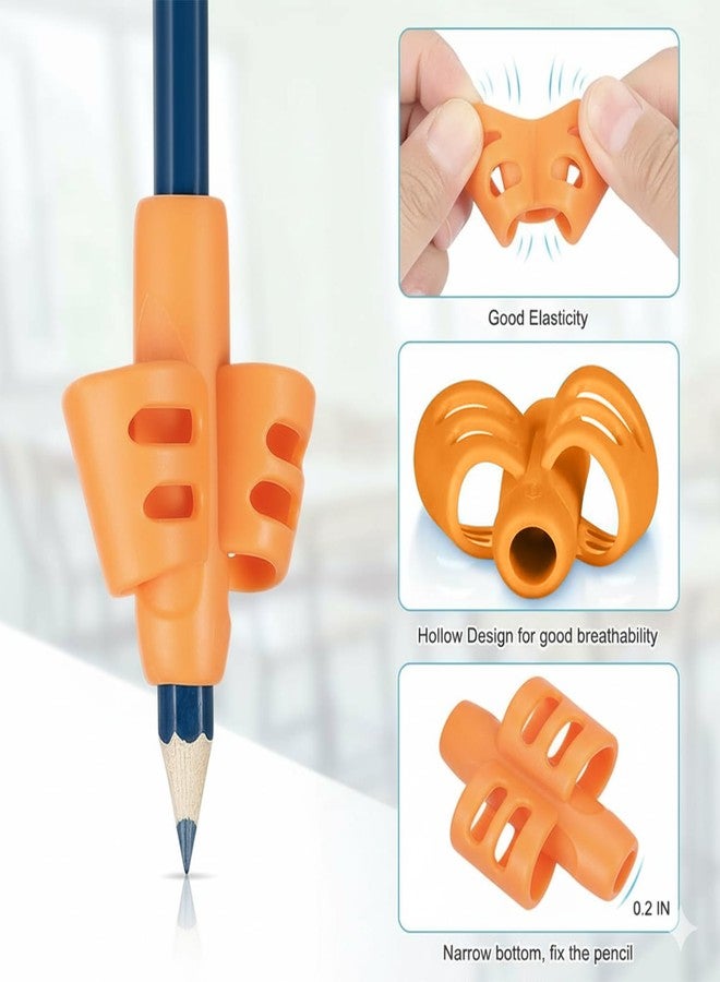 SYGA Two-Finger Silicone Pencil Grips for Kids Handwriting Pencil Holder for Children Preschoolers Writing Training Grip - 3 Pcs - Image 4