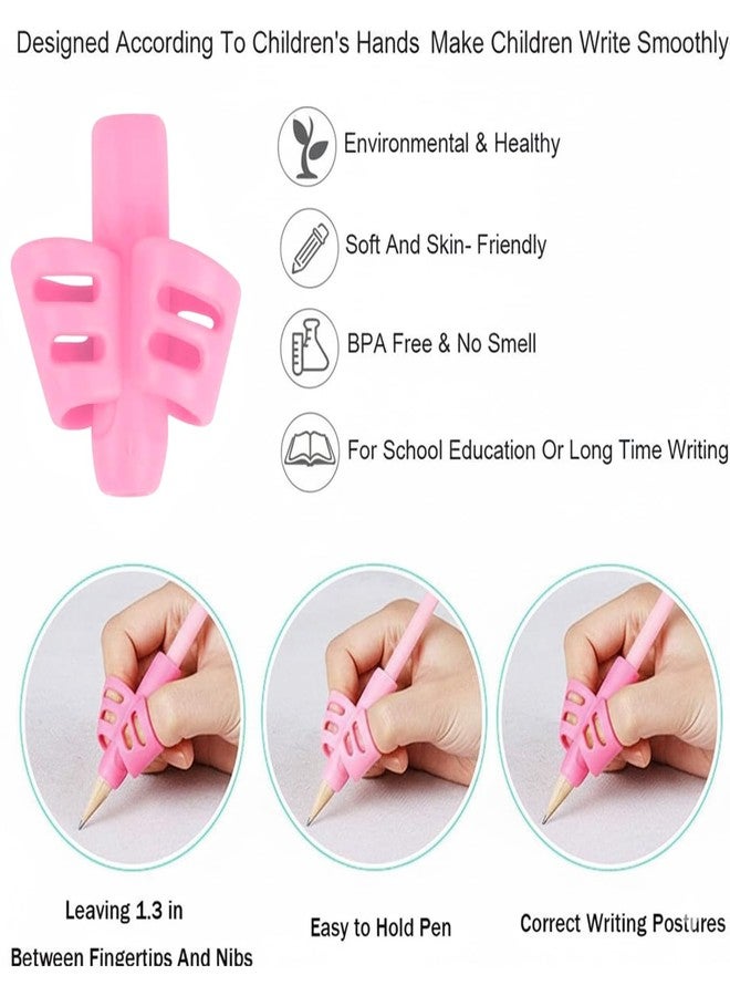 SYGA Two-Finger Silicone Pencil Grips for Kids Handwriting Pencil Holder for Children Preschoolers Writing Training Grip - 3 Pcs - Image 5