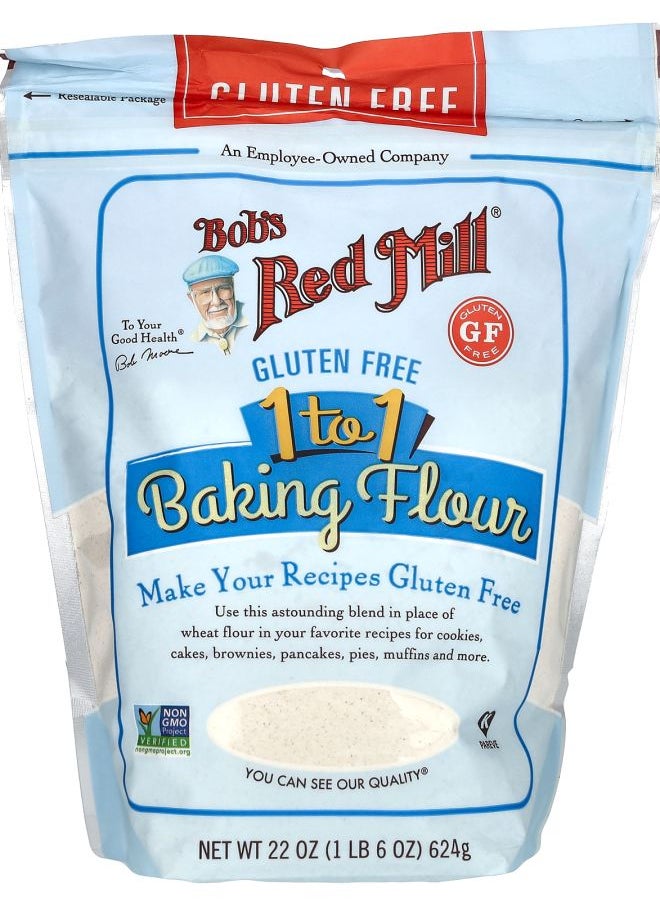 Bob's Red Mill 1 to 1 Baking Flour Gluten Free 22 oz (624 g) 