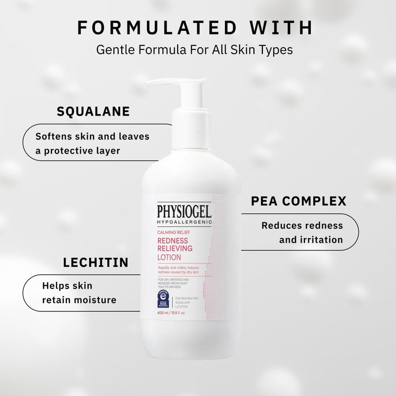 Physiogel Calming Relief Face and Body Lotion, Reduces Redness in just 3 days, Moisturizer for Dry, Red, Itchy, Sensitive Skin, Korean skin care, Fragrance-Free, Non-Comedogenic, Dermatologist-Tested - Image 5
