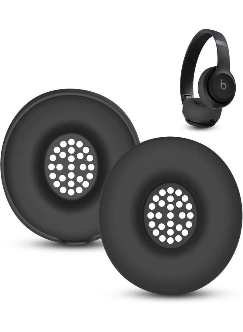 سيوسي Silicone Case for Beats Solo 4, Ear Pads Cover Protector, Headband Protectors Compatible with Solo4 Headphones, Anti-Scratch Washable Earpad Covers, Durable Headphone Protection for Daily Use, Black - Image 1