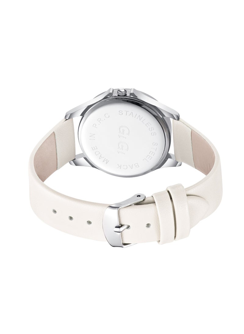 جيجي ساعة يد نسائية من جيجي انالوج بسوار جلدي - Image 3