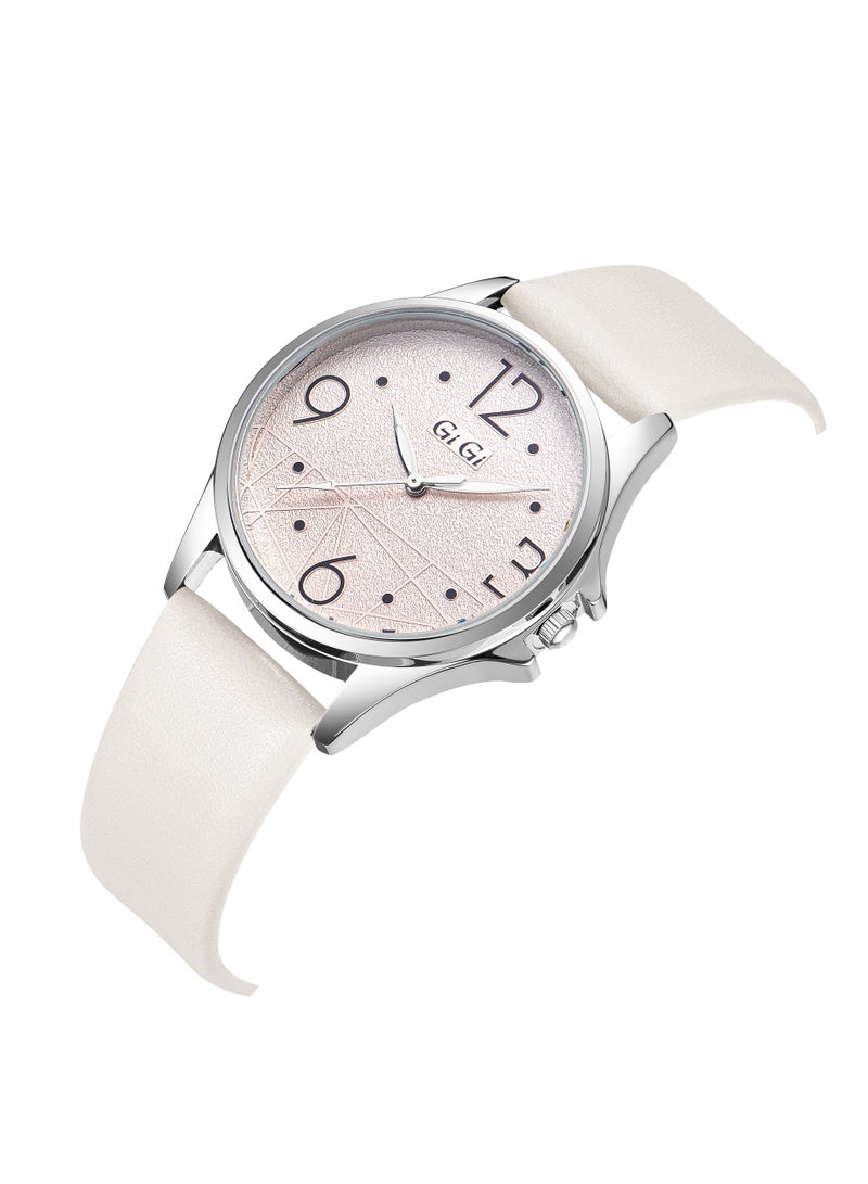 جيجي ساعة يد نسائية من جيجي انالوج بسوار جلدي - Image 2
