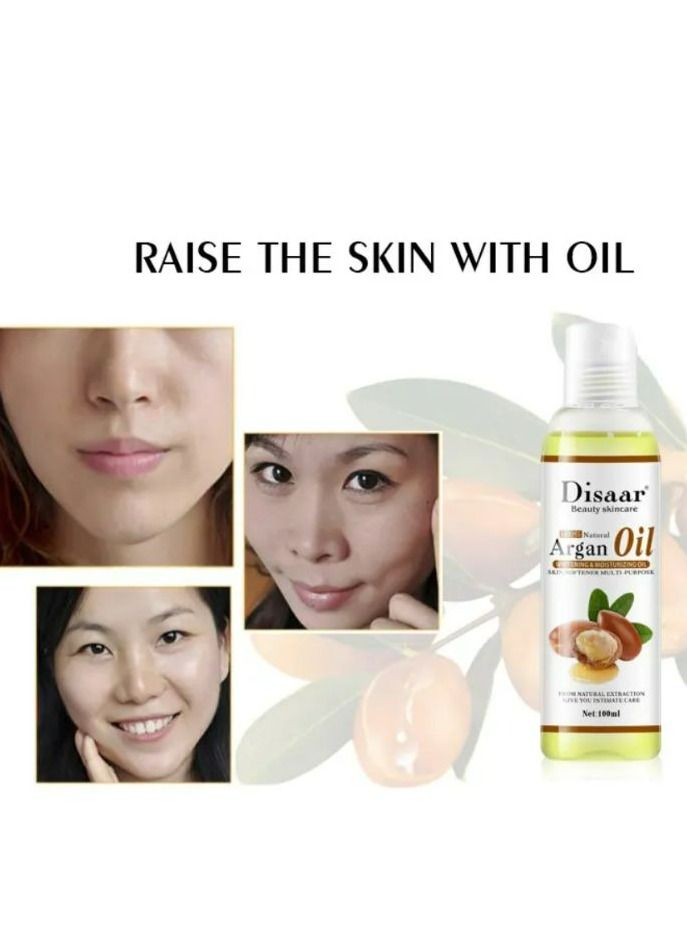 ديسار مرطب ومبيض للبشرة بزيت الأرغان الطبيعي النقي متعدد الاستخدامات 2*100 مل 2 قطعة - Image 4