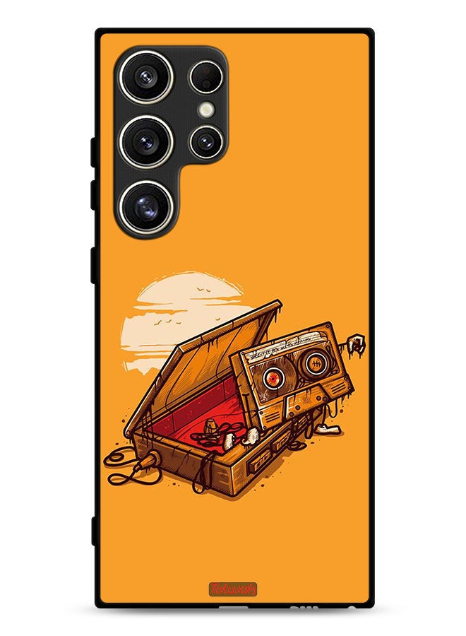 Tolwak Samsung Galaxy S24 Ultra 5G Protective Case Cover Cassette And Tape Art - Image 1