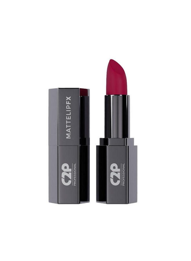 سي2بي بروفيشنال ميكاب أحمر شفاه C2P Pro Matte Bullet مقاوم للتلطخ ومقاوم للماء | أحمر شفاه وردي للنساء | يحافظ على ترطيب الشفاه دون تجفيفها ويدوم طويلاً مع فيتامين E وزبدة الشيا - 3.5 جم  - Image 1