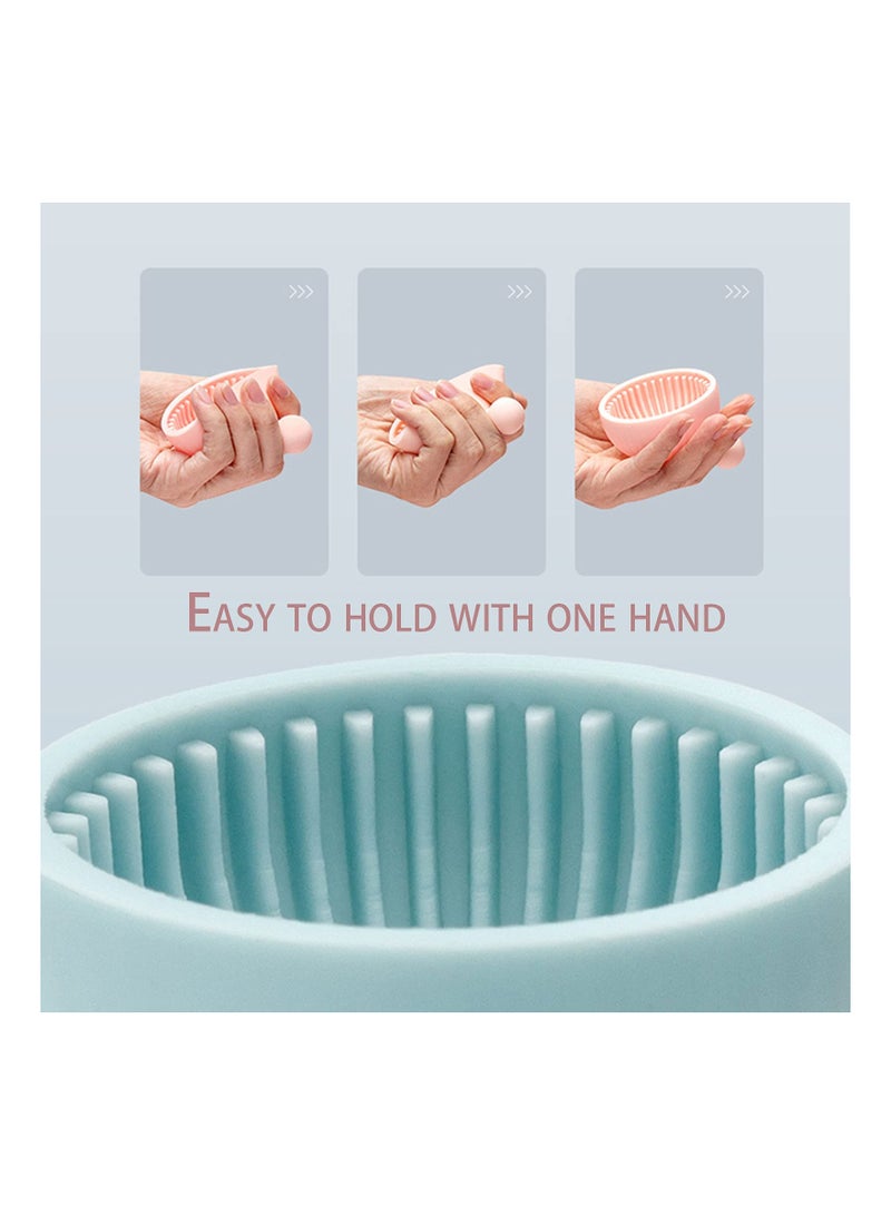 Makeup Brush Cleaner Mat, Silicone Brushes Cleaning Scrubber Mat, Portable Cleaning Washing Tool for Cosmetic Brush, 2 Pack - Image 3