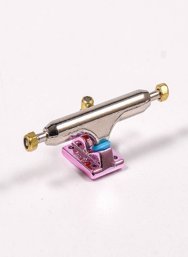 RACOFSB Fingerboard Trucks with Upgraded Urethane Bushings and Pivot Cup,34mm 32mm Width,Normal Kingpin (Pink, 34mm) - Image 3