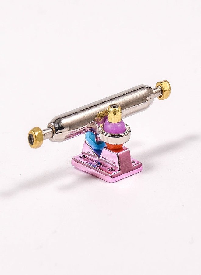RACOFSB Fingerboard Trucks with Upgraded Urethane Bushings and Pivot Cup,34mm 32mm Width,Normal Kingpin (Pink, 34mm) - Image 2